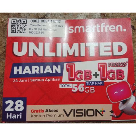 Jual Kartu Perdana Kuota Smartfren Unlimited Maxi Hari Fup Mb