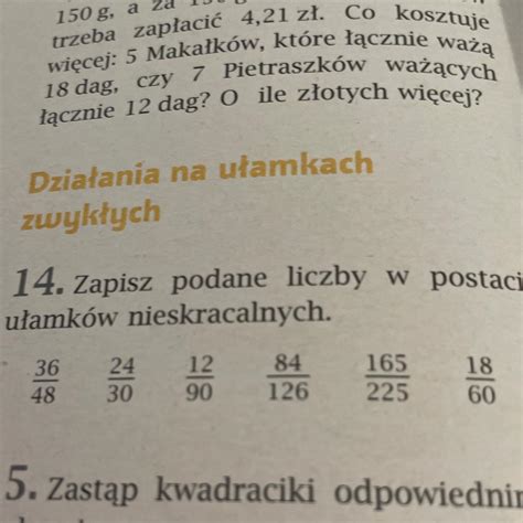 Zad 14 Strona 250 Prosze Na Szybko Daje 5 Gwiazdek Brainly Pl