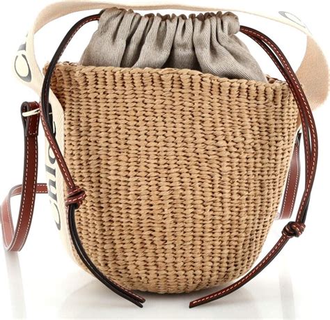 Chloé x Mifuko Woody Basket Bag Raffia Small ShopStyle