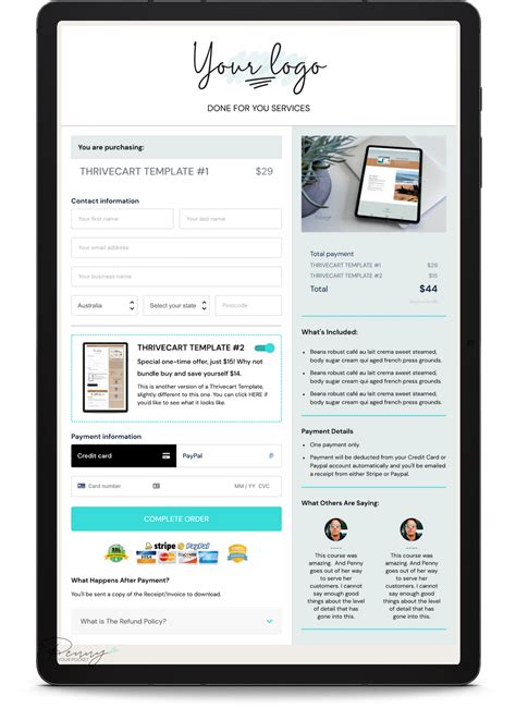 Thrivecart Checkout Templates