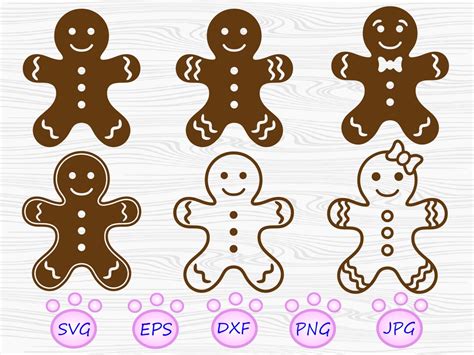 Christmas Gingerbread Svg Christmas Svg Gingerbread Man Svg Gingerbread Man Christmas Clip