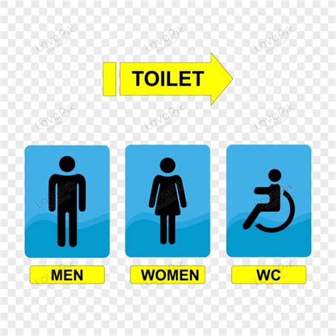 Gambar Vektor Ikon Toilet Pria Dan Wanita Mengisi Tanda Datar Gambar Logo Simbol Wc Piktogram