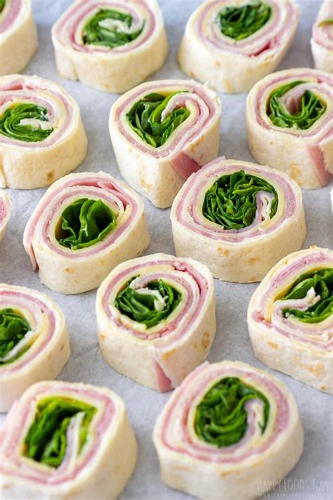 Ham And Cheese Pinwheels With Spinach Happy Foods Tube Recipe Cheese Pinwheels Ham And