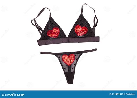 Lingerie Isolated On White Stock Image Image Of Black 131489919