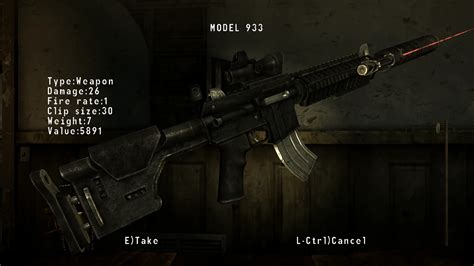 Model 933 A Custom Marksman Carbine At Fallout New Vegas Mods And Community