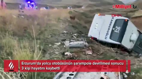 Erzurum Da Otob S Arampole Yuvarland Dailymotion Video