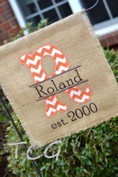 Personalized Chevron Burlap Garden Flag By TheCityGate On Etsy Burlap