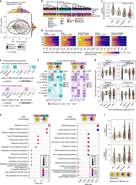 Association Of Urban Individuals Food Derived Metabolome On Cytokine