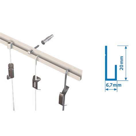 Artiteq Classic Rail Kleur Wit 5 X 2 Meter KV Wandinrichting