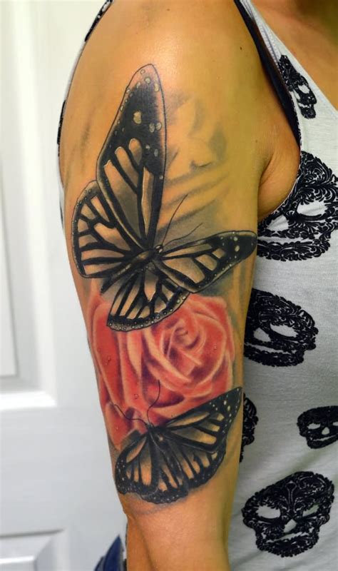 Rose And Butterfly Tattoo Designs • Arm Tattoo Sites