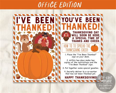 I Ve Been Thanked Coworker Game Editable Template You Ve Been Thanked