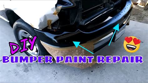 Diy Bumper Paint Job Under 10 Quick Bumper Paint Repair Youtube