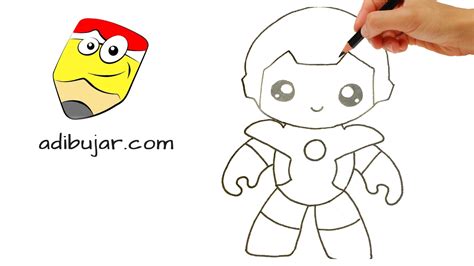 Cómo dibujar a Ironman kawaii Superhéroes Marvel YouTube