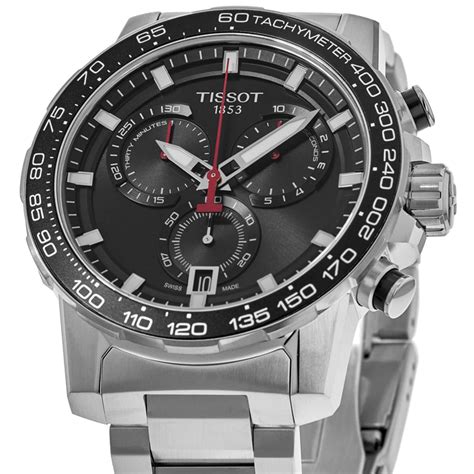 Tissot Supersport Chrono Black Dial Steel Men S Watch T125 617 11 051 00