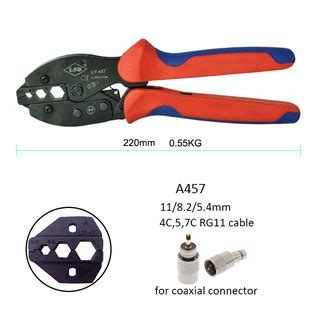 Industrial Tools Coaxial Cable Crimping Tool RG58 RG59 RG6 LMR400 Cable