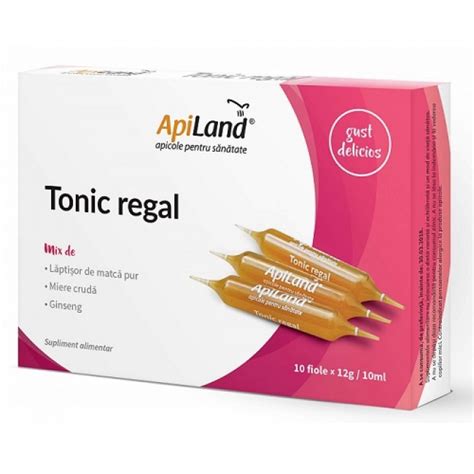 Tonic Regal Cu Laptisor De Matca Miere Si Ginseng 10 Fiole X12g