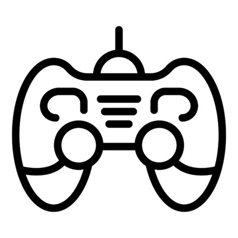 Premium Vector Gamepad Controller Icon Outline Vector Videogame Joystick