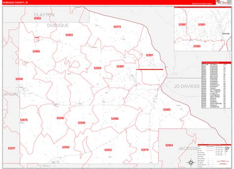 Dubuque Iowa Zip Code Map