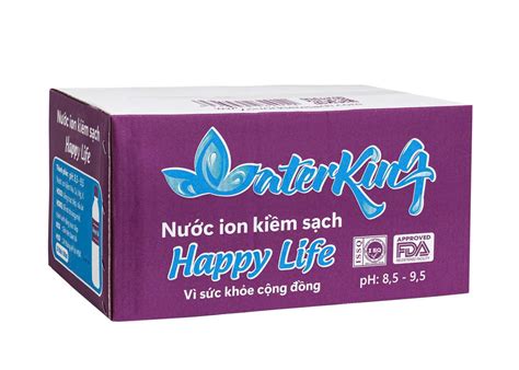 Nước chai ion kiềm sạch Water King HPL - Thùng 24 chai 505ml - HAPPY ...