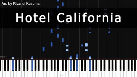 Hotel California Eagles Midi Synthesia