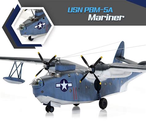 Academy Usn Martin Pbm A Mariner Flying Boat