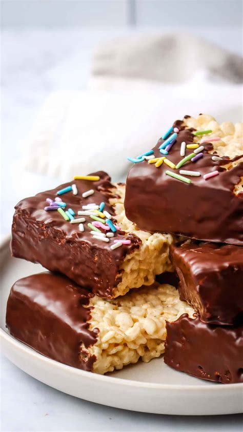 Chocolate Dipped Rice Krispie Treats