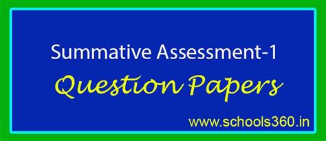 Karnataka 10th Std Sa1 Question Papers Pdf Sslc Mid Term Papers