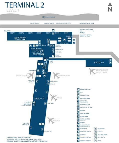 Phoenix airport map southwest airlines - feetagency