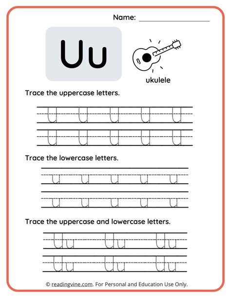 Letter U Worksheets For Preschool Free Printable