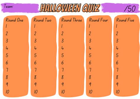 Halloween Quiz | Teaching Resources