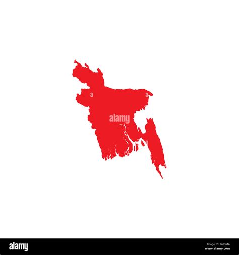 Shape Of The Country Of Bangladesh Stock Photo Alamy