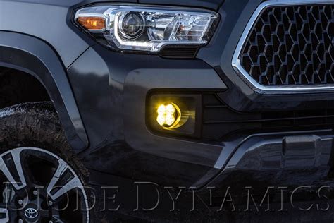 SS3 LED Fog Light Kit For 2012 2021 Toyota Tacoma Sport Yellow SAE DOT