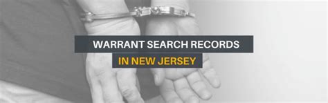 Free New Jersey Warrant Search Enter A Name To View Anyone