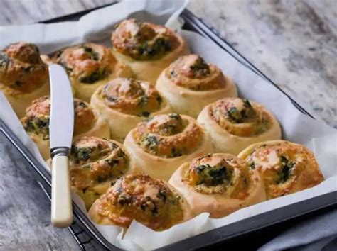 Rolls Aux Trois Fromage Et épinards Au Thermomix