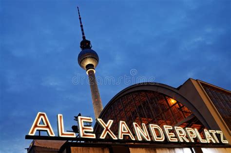 Alexanderplatz by Night, Berlin, Stock Photo - Image of alexanderplatz, exterior: 19857322