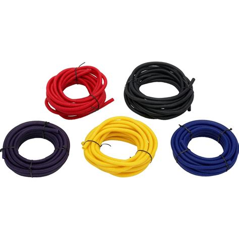 Split Wire Loom Conduit Tubing, 1/4 Inch Diameter, 20 Ft. Long