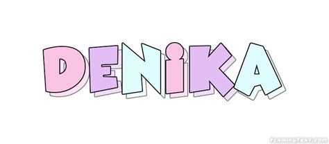 Denika Logo | Free Name Design Tool from Flaming Text