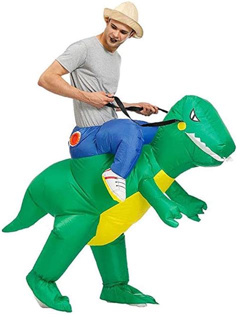 X C Q Disfraz Inflable De Dinosaurio Para Halloween Disfraces