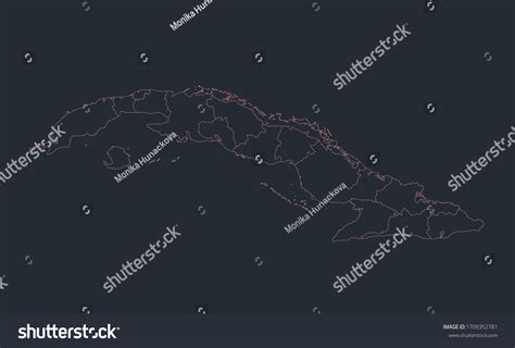 Infographics Cuba Map Outline Flat Design Stock Illustration 1709352781 | Shutterstock