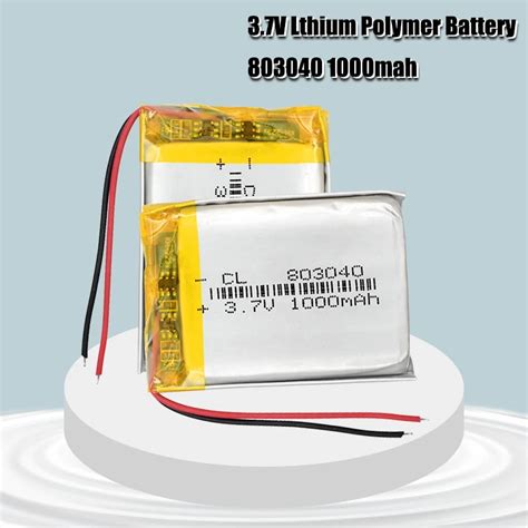 Mah V Lithium Li Polymer Rechargeable Battery For