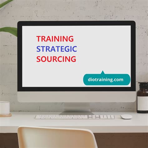 Training Strategic Sourcing Diorama Training Department