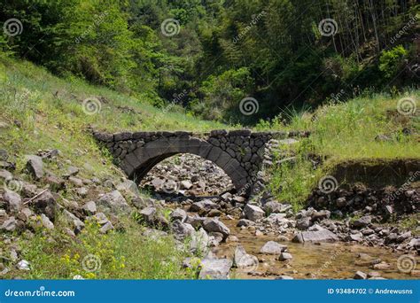 Old Stone Bridge Over A Stream Stock Photo Image Of Small Bridge