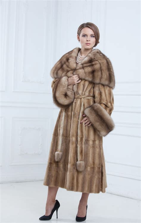 Long Hooded Sable Fur Coat Fur Coats Women Long Fur Coat Fur Fashion