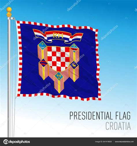 Croatia Presidential Flag European Union Vector Illustration | Flag ...