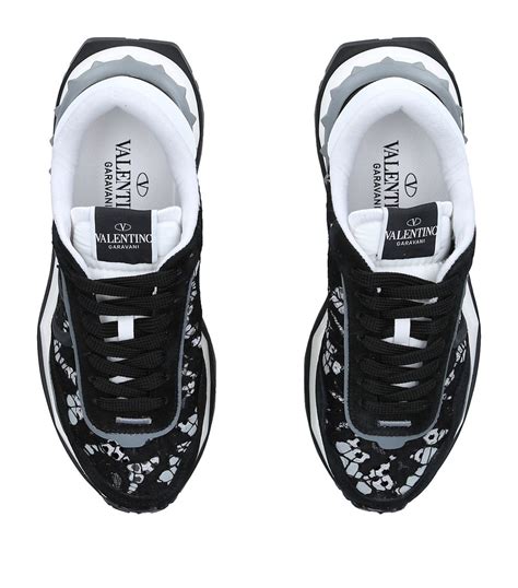 Womens Valentino Garavani Black VLogo Signature Lacerunner Sneakers