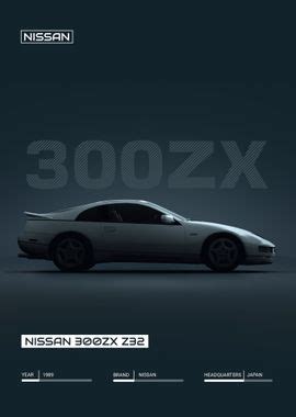 Nissan 300ZX Z32 Poster Picture Metal Print Paint By Basues Displate