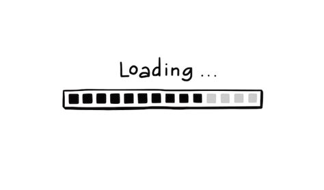 Premium Vector Loading Bar Doodle Element Hand Drawn Line Sketch