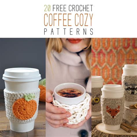 Free Crochet Coffee Cozy Patterns The Cottage Market