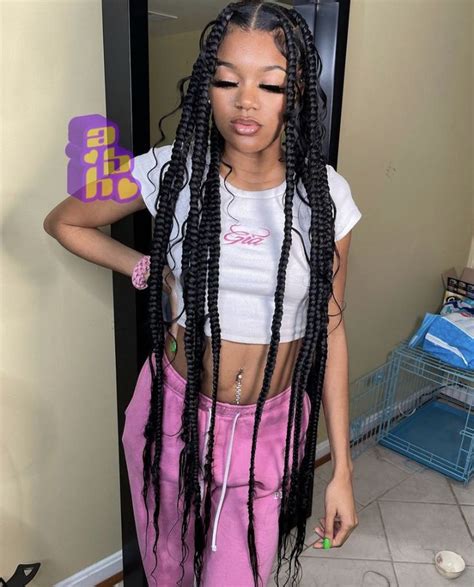 𝙋𝙄𝙉 𝙪𝙧𝙗𝙖𝙣𝙗𝙧𝙖𝙩𝙩𝙞𝙚 ૮₍˃̵֊ ˂̵ ₎ა Hot Hair Styles Box Braids Hairstyles