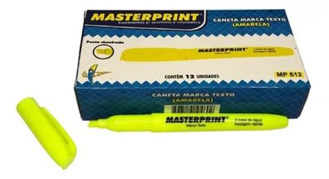 Caixa Unid Amarelo Marca Texto Masterprint